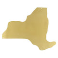 BRASS PLATE SHAPE OF NEW YORK