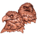 BRONZE DOUBLE EAGLE HEAD MOUNT, 5X4