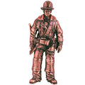 BRONZE FIREMAN PLAQUE MOUNT, 7-1/2 INCH