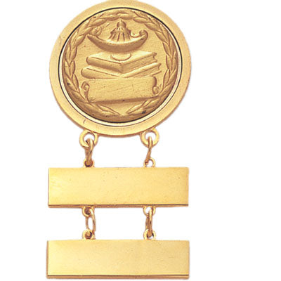 BROOCH WITH 2 BARS FOR ENGRAVING