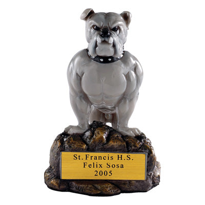 BULLDOG MASCOT TROPHY
