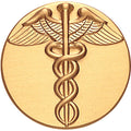 CADUCEAS, 2 INCH STAMPED INSERT