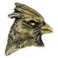 Cardinal Mascot Antique Brass Pin