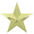 CAST 3D GOLD STAR PLAQUE MOUNT, 3-1/4 INCHES
