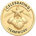 CELEBRATING TEAMWORK PIN