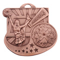 CHEERLEADER MEDAL - MULTIPLE COLORS