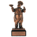 CHEF FIGURE TROPHY, 11-1/2 INCH , ELECTROPLATED IN ANTIQUE BRONZE