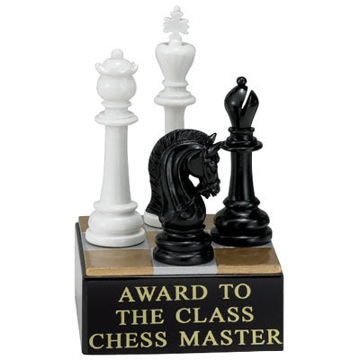 CHESS SCHOLASTIC TROPHY, 5-3/4 INCHES