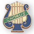 CHORUS PIN MUSIC LYRE