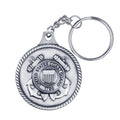 1 5/8 INCH U.S. COAST GUARD PEWTER KEY CHAIN