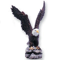 8-1/2 INCH COLORED RESIN EAGLE FIGURE