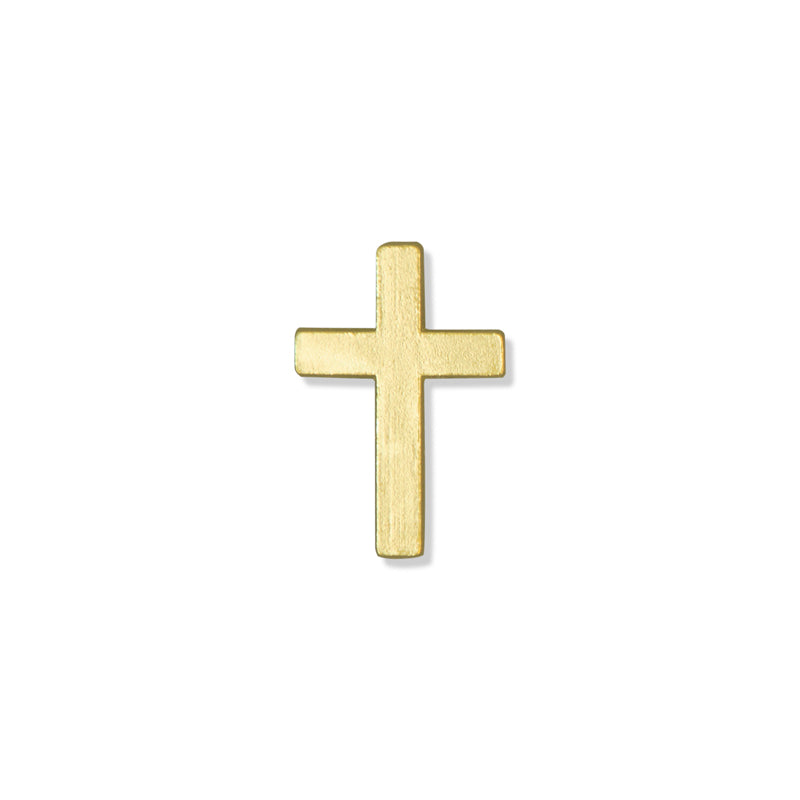 CROSS CHENILLE PIN GOLD