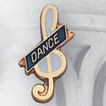 DANCE PIN BLUE ENAMEL
