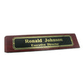 DESK BLOCK, PIANO FINISH ROSEWOOD, BLACK SCREENED NAMEPLATE