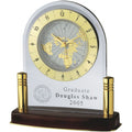 DESK CLOCK, ROSEWOOD FINISH