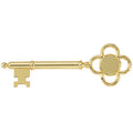 DIE CAST METAL GOLD KEY TAKES INSERT, 8 X 2-5/8 INCH