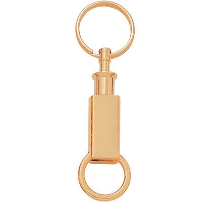 2-7/8 x 5/8 INCHES BRASS PULL AND SPLIT KEY RING