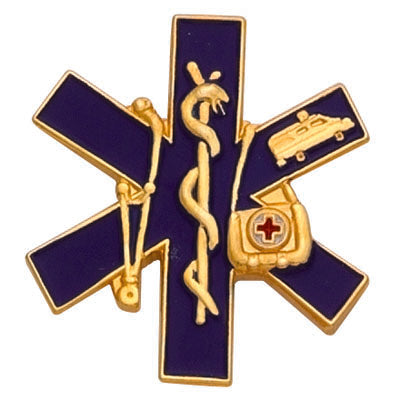 E.M.S. PARAMEDIC PIN 1 INCH