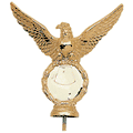 EAGLE PLASTIC RISER HOLDS 2 INCH MEDALLION, GOLD OR SILVER
