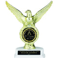 EAGLE TROPHY, 8 INCH, WHITE BASE, 2 INCH INSERT
