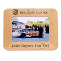 ENGRAVABLE MAPLE  FRAME HOLDS 5 X 7 PHOTO