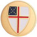 EPISCOPAL, 2 INCH ETCHED ENAMELED