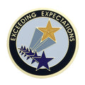 EXCEEDING EXPECTATIONS, 2 INCH ETCHED ENAMELED