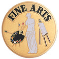 FINE ARTS PAINTING SCULPTURE, 2 INCH ETCHED ENAMELED
