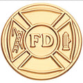 FIRE DEPARTMENT, 2 INCH STAMPED INSERT