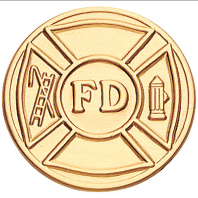 FIRE DEPARTMENT, 2 INCH STAMPED INSERT
