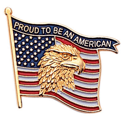 FLAG PIN PROUD TO BE AMERICAN