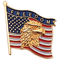 FREEDOM AMERICAN FLAG PIN