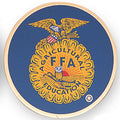 7/8-Inch in Diameter Round Metal Future Farmers Medallion Insert with Enameled Finish