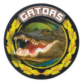 2 Inch in Diameter Round 'Gators' Themed Gold and Mylar Sports Insert