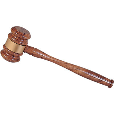 10 INCH GAVEL WALNUT FINISH
