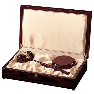 GAVEL AND BLOCK DELUXE SET