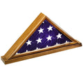 GENUINE WALNUT FLAG DISPLAY CASE, HOLDS 5 X 10 INCH AMERICAN FLAG