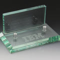 GLASS BUSINESS CARD HOLDER