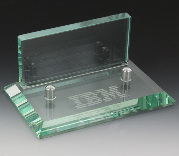 GLASS BUSINESS CARD HOLDER
