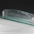 GLASS DESK NAME PLATE