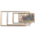 GOLD ACRYLIC FRAME HOLDS 6 X 8 INCH