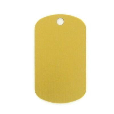 GOLD ALUMINUM DOG TAG