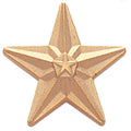 GOLD STAR PIN 3/4 INCH