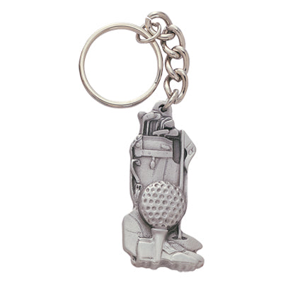 GOLF BAG PEWTER KEY CHAIN