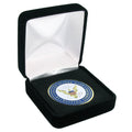 BLACK BOX HOLDS 1-3/4 INCH COIN
