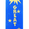 GREAT JOB 1-5/8 X 6 BLUE STOCK RIBBON