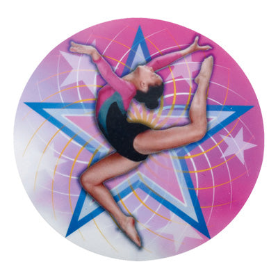 2 Inch in Diameter Round Female Gymnastics Mylar Insert