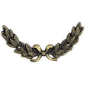 HALF WREATH ANTIQUE GOLD, 6-1/4 X 3 INCH