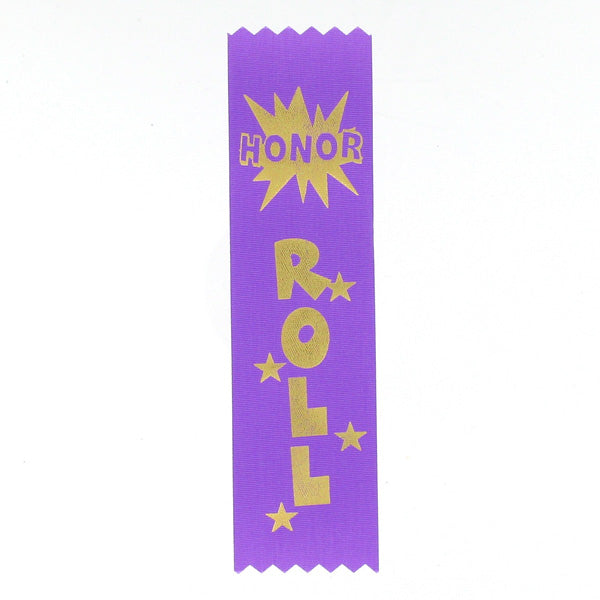 HONOR ROLL 1-5/8 X 6 PURPLE STOCK RIBBON – Graduation Inc.