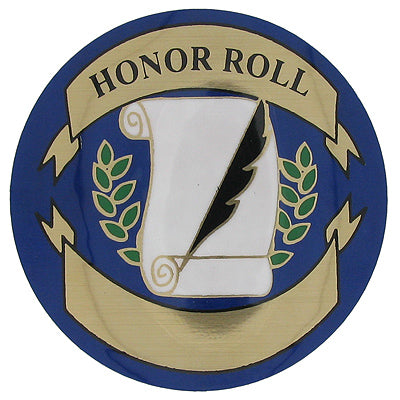 2 Inch in Diameter Round Honor Roll Mylar Insert